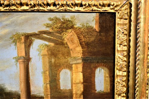 Paesaggio arcadico con Adorazione dei Magi